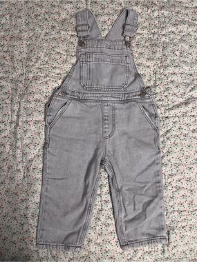 ZARA Light Blue Denim Overalls Size 12-18m